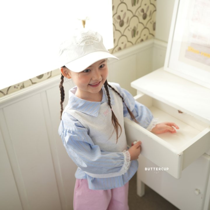 Buttercup - Korean Children Fashion - #designkidswear - Ribbon Rib Layered Tee - 8