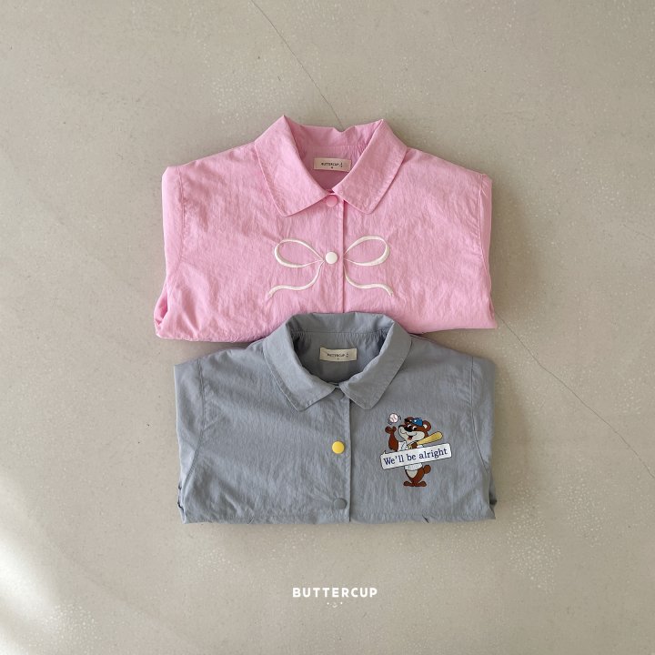 Buttercup - Korean Children Fashion - #discoveringself - Ribbon Bear Ball Wind Jumper