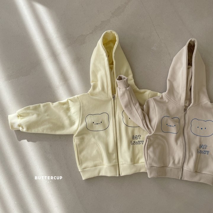 Buttercup - Korean Children Fashion - #prettylittlegirls - Lucky Hooded Zip-up Jumper