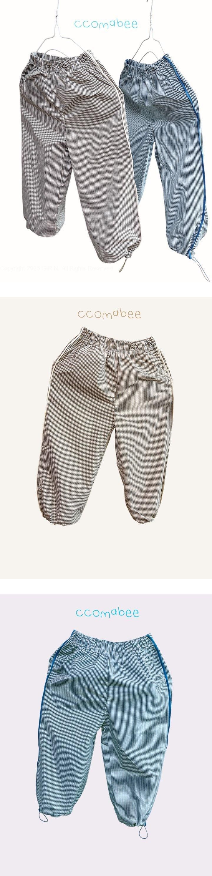 Ccomabee - Korean Children Fashion - #Kfashion4kids - Checked String Pants