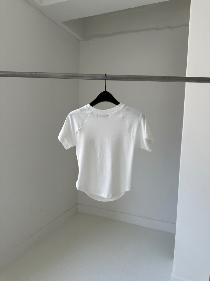 Chavi - Korean Women Fashion - #momslook - Pigment Shirring Short Sleeved Tee - 2