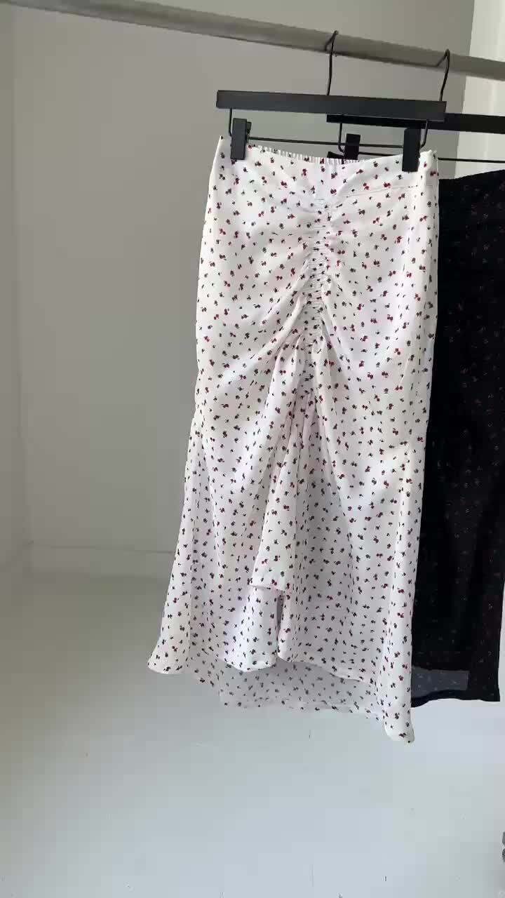 Chavi - Korean Women Fashion - #womensfashion - Rose Satin Skirt - 4
