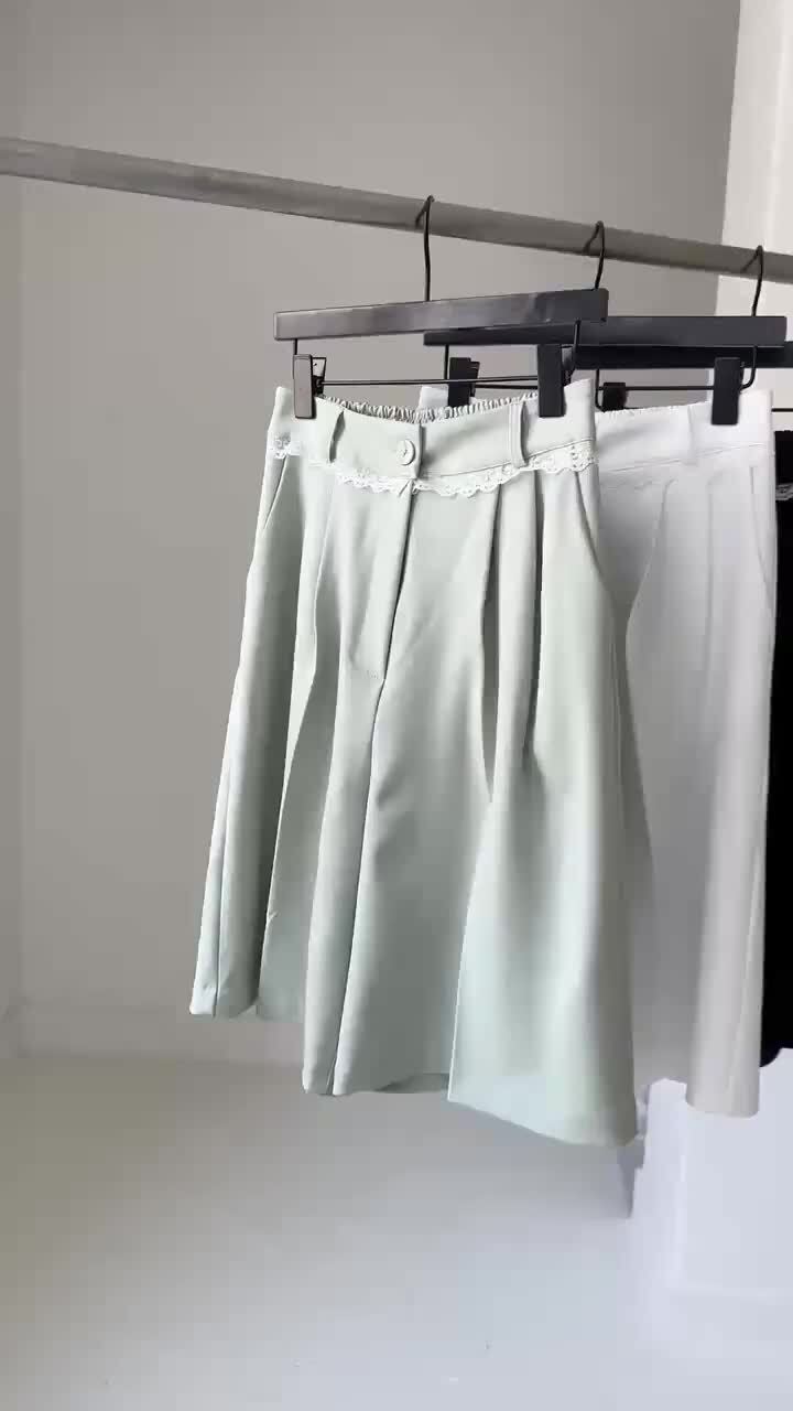 Chavi - Korean Women Fashion - #womensfashion - Lace Bermuda Pants - 4