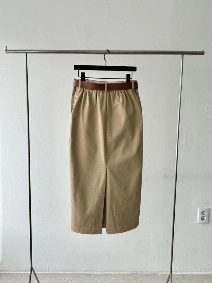 Chavi - Korean Women Fashion - #momslook - Moss Skirt with Belt - 2