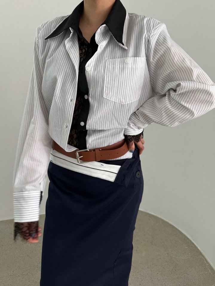 Chavi - Korean Women Fashion - #momslook - Moss Skirt with Belt - 7