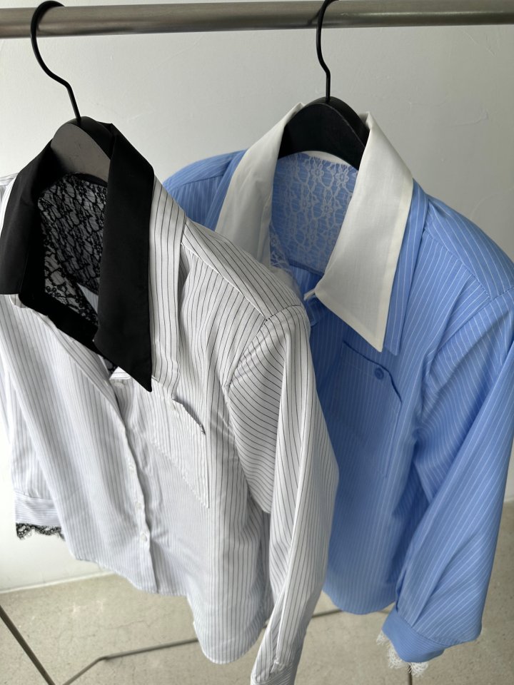 Chavi - Korean Women Fashion - #momslook - Double Lace Shirt - 11