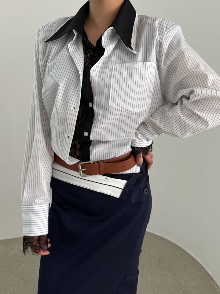 Chavi - Korean Women Fashion - #momslook - Double Lace Shirt - 6
