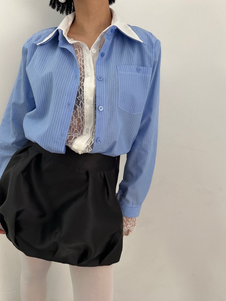 Chavi - Korean Women Fashion - #momslook - Double Lace Shirt - 11