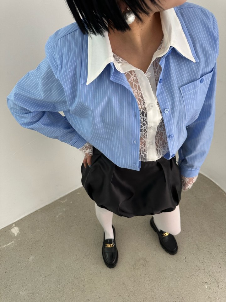 Chavi - Korean Women Fashion - #momslook - Double Lace Shirt - 9