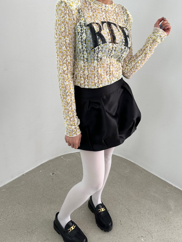 Chavi - Korean Women Fashion - #momslook - Flower Lace Tee - 5
