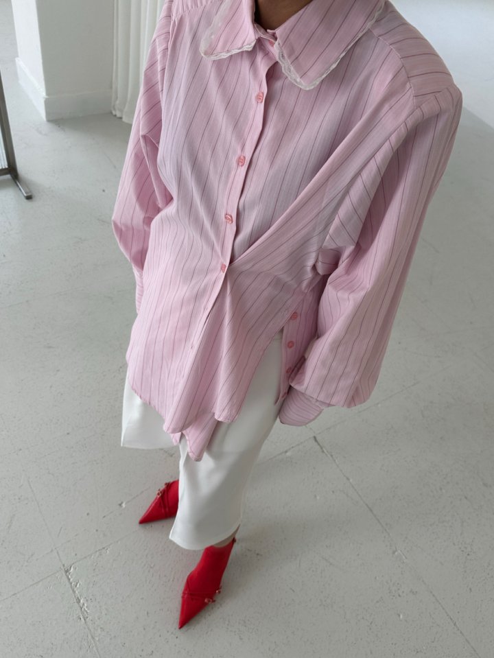 Chavi - Korean Women Fashion - #romanticstyle - Jelly Shirt - 6