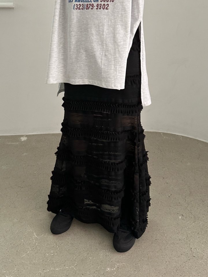Chavi - Korean Women Fashion - #shopsmall - Frill Lace Skirt - 7