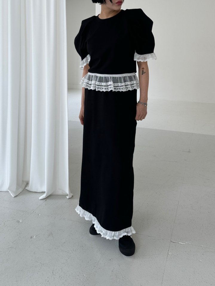 Chavi - Korean Women Fashion - #thelittlethings - Lumy Lace Top Skirt Set - 7