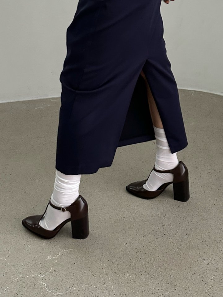 Chavi - Korean Women Fashion - #womensfashion - Moss Skirt with Belt - 6