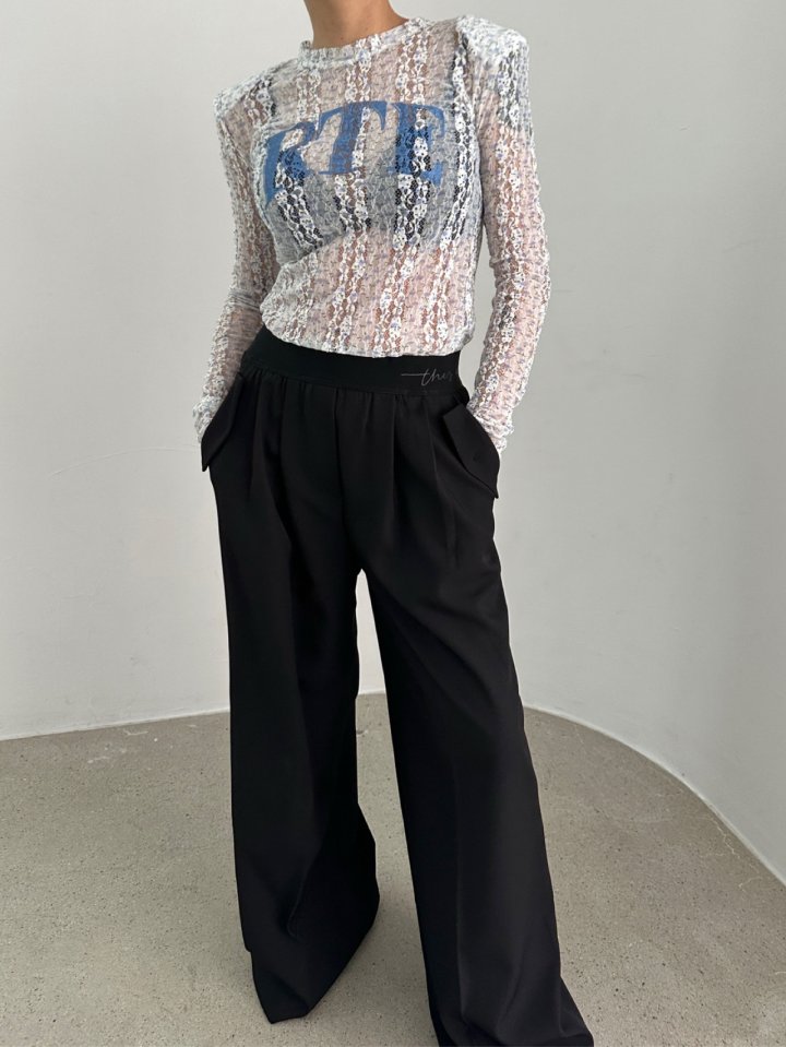 Chavi - Korean Women Fashion - #womensfashion - Flower Lace Tee - 3