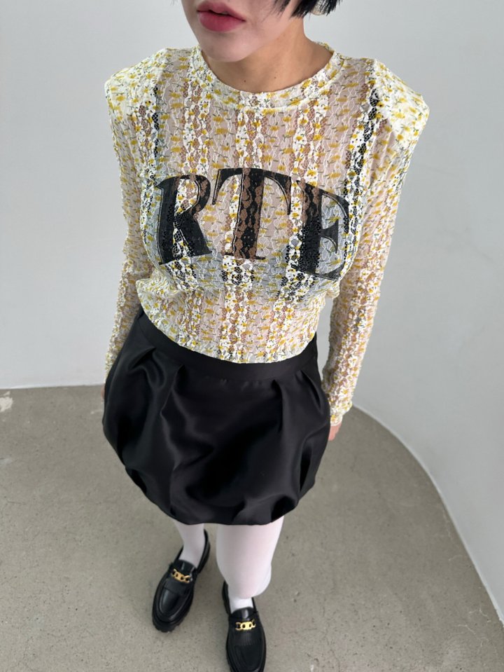 Chavi - Korean Women Fashion - #momslook - Flower Lace Tee - 4
