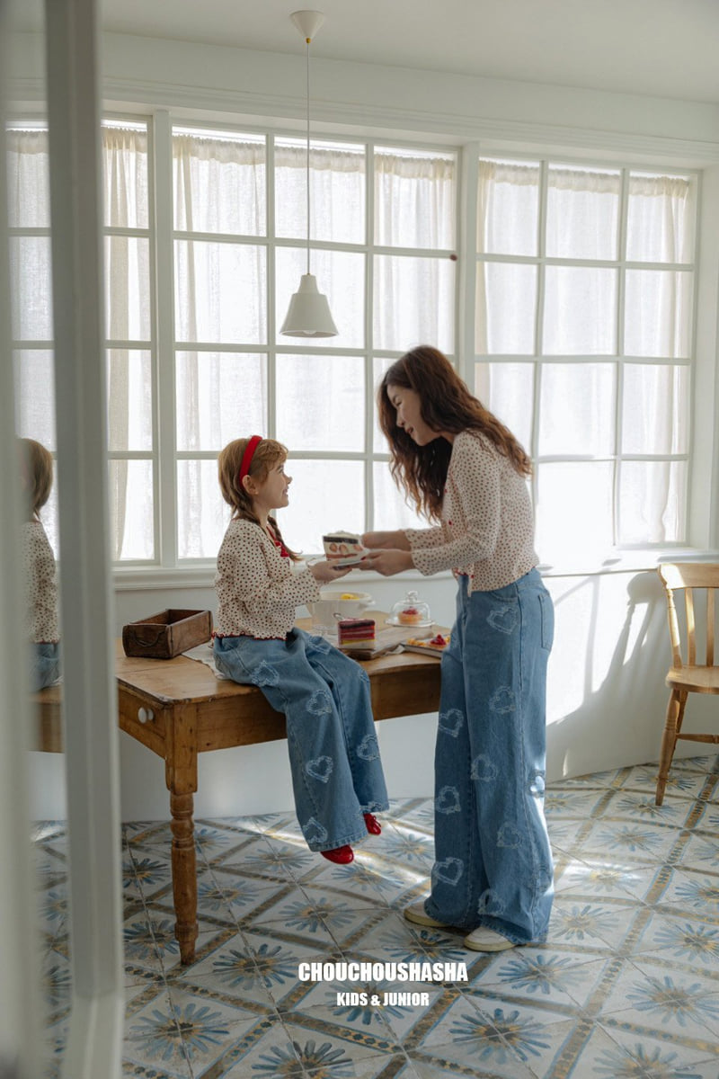 Chouchou Shasha - Korean Children Fashion - #Kfashion4kids - Lovely Denim Pants MOM - 6