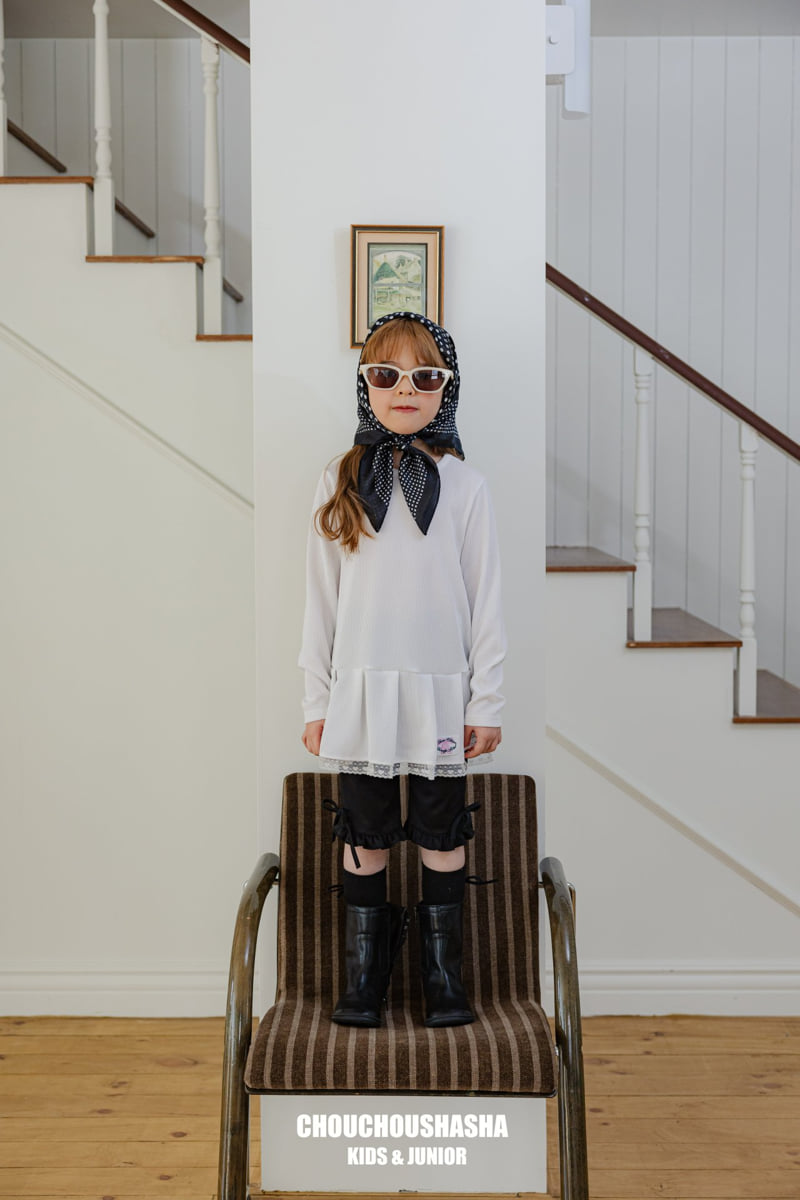 Chouchou Shasha - Korean Children Fashion - #Kfashion4kids - Chou Wrinkle Long Tee
