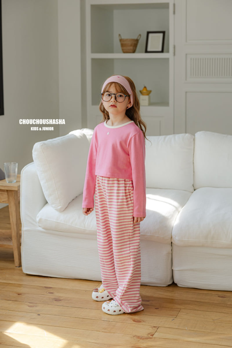 Chouchou Shasha - Korean Children Fashion - #Kfashion4kids - Star Crop Tee - 7
