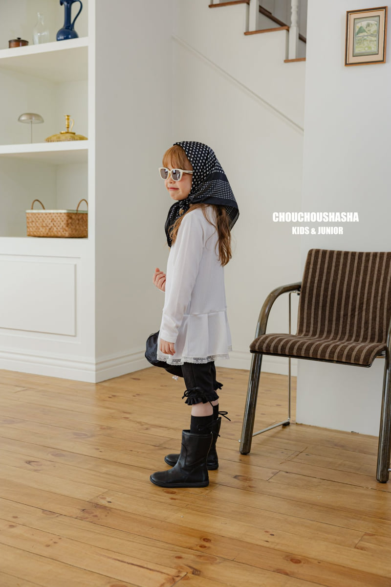 Chouchou Shasha - Korean Children Fashion - #childofig - Chou Wrinkle Long Tee - 9