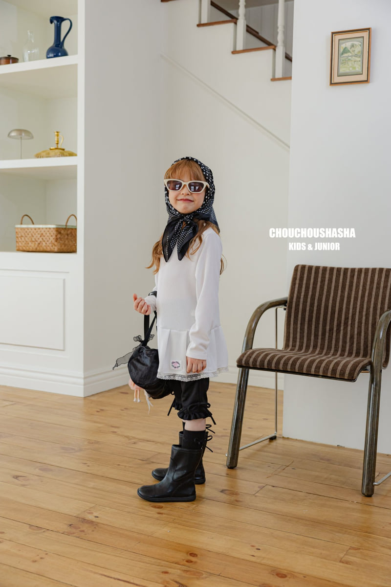 Chouchou Shasha - Korean Children Fashion - #childrensboutique - Chou Wrinkle Long Tee - 10