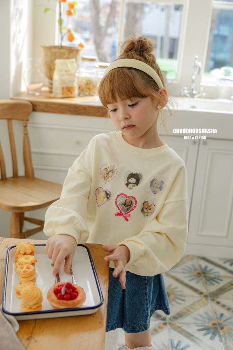 Chouchou Shasha - Korean Children Fashion - #designkidswear - Rosy Sweatshirts Tee - 8