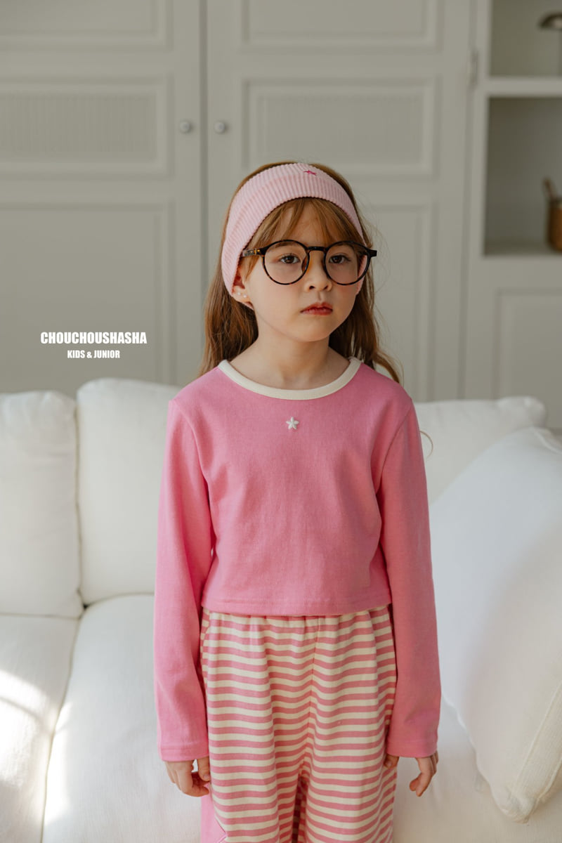 Chouchou Shasha - Korean Children Fashion - #designkidswear - Star Crop Tee