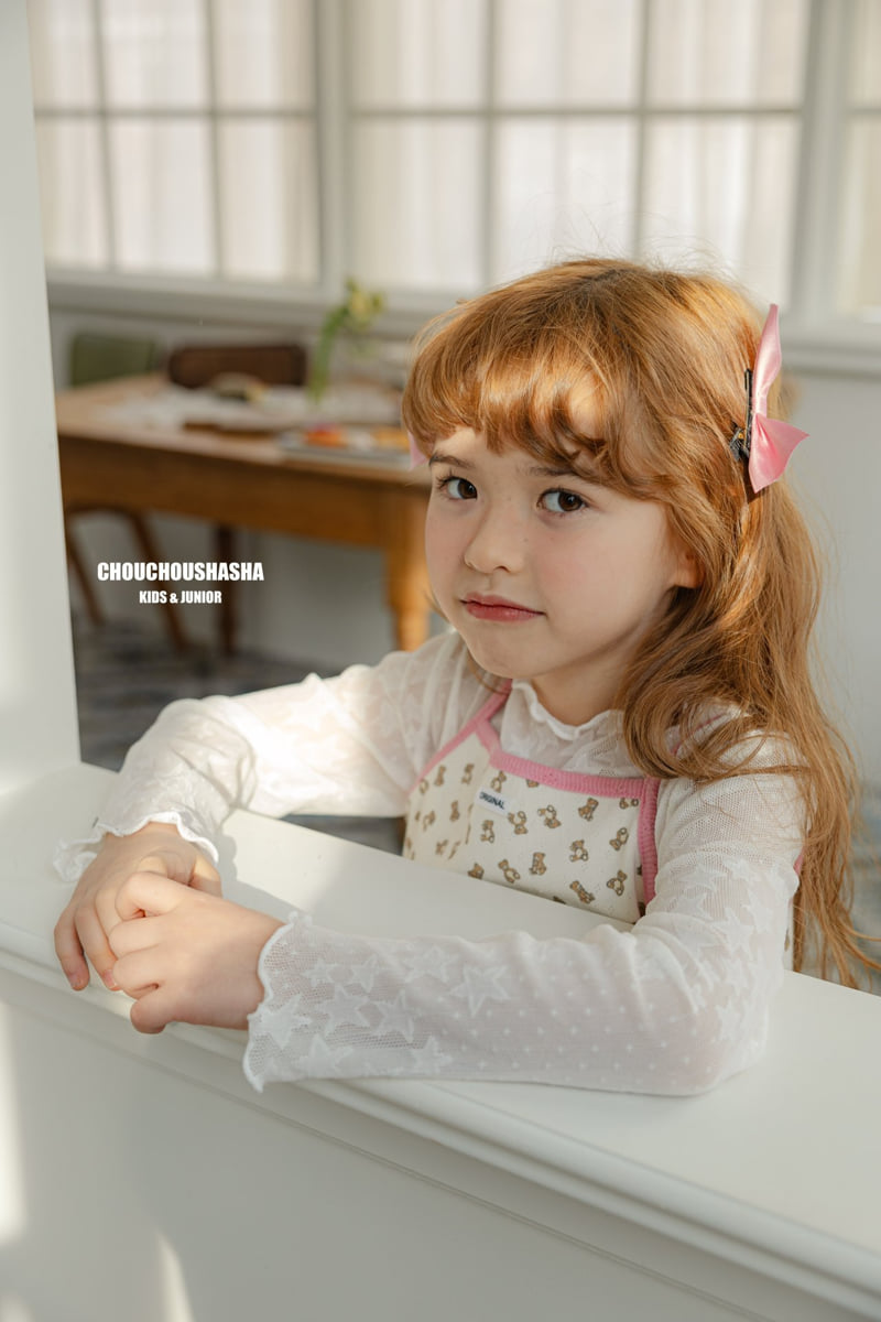 Chouchou Shasha - Korean Children Fashion - #fashionkids - Star Lace Tee - 10