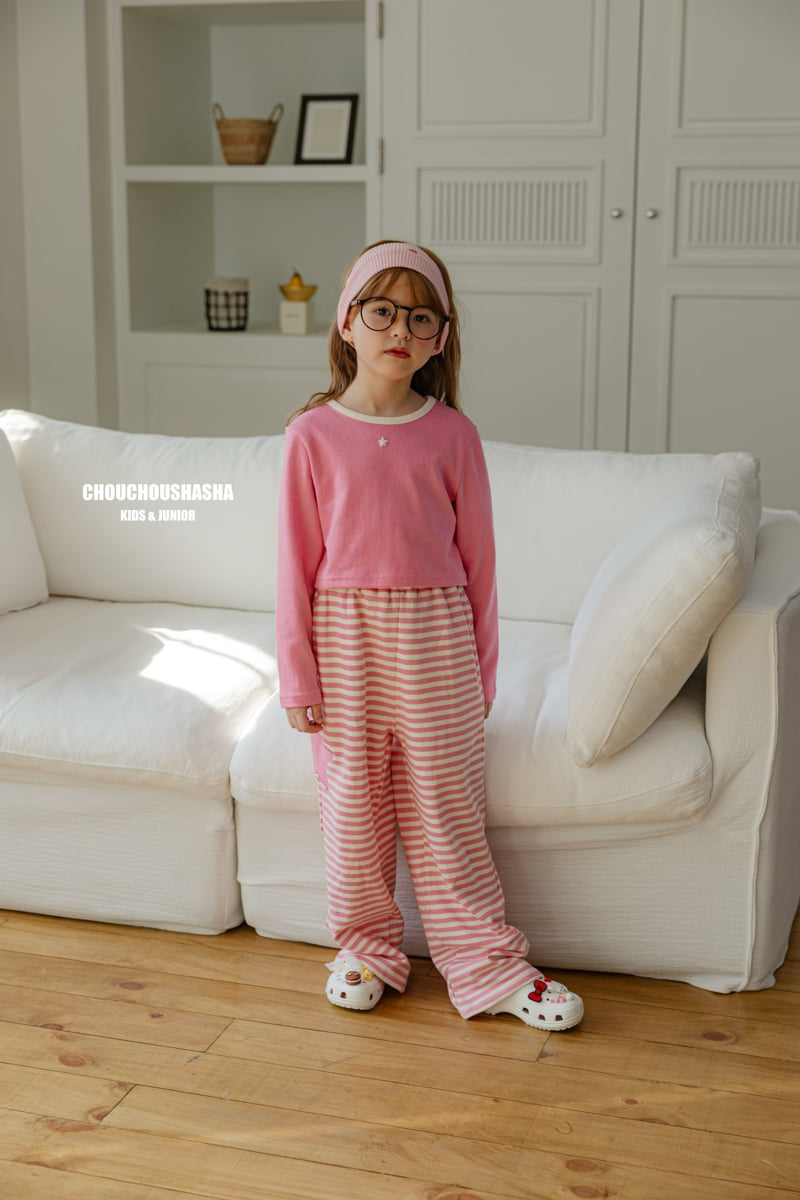 Chouchou Shasha - Korean Children Fashion - #fashionkids - Star Crop Tee - 3
