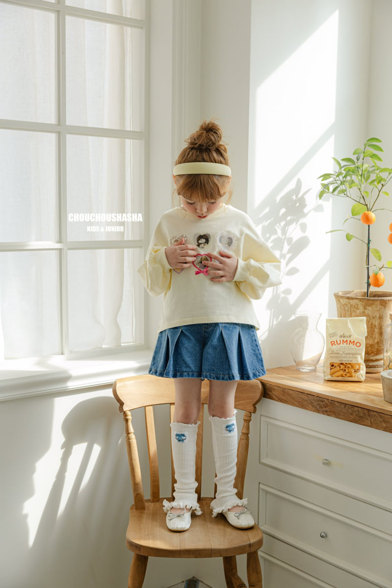 Chouchou Shasha - Korean Children Fashion - #kidsshorts - Rosy Sweatshirts Tee - 11