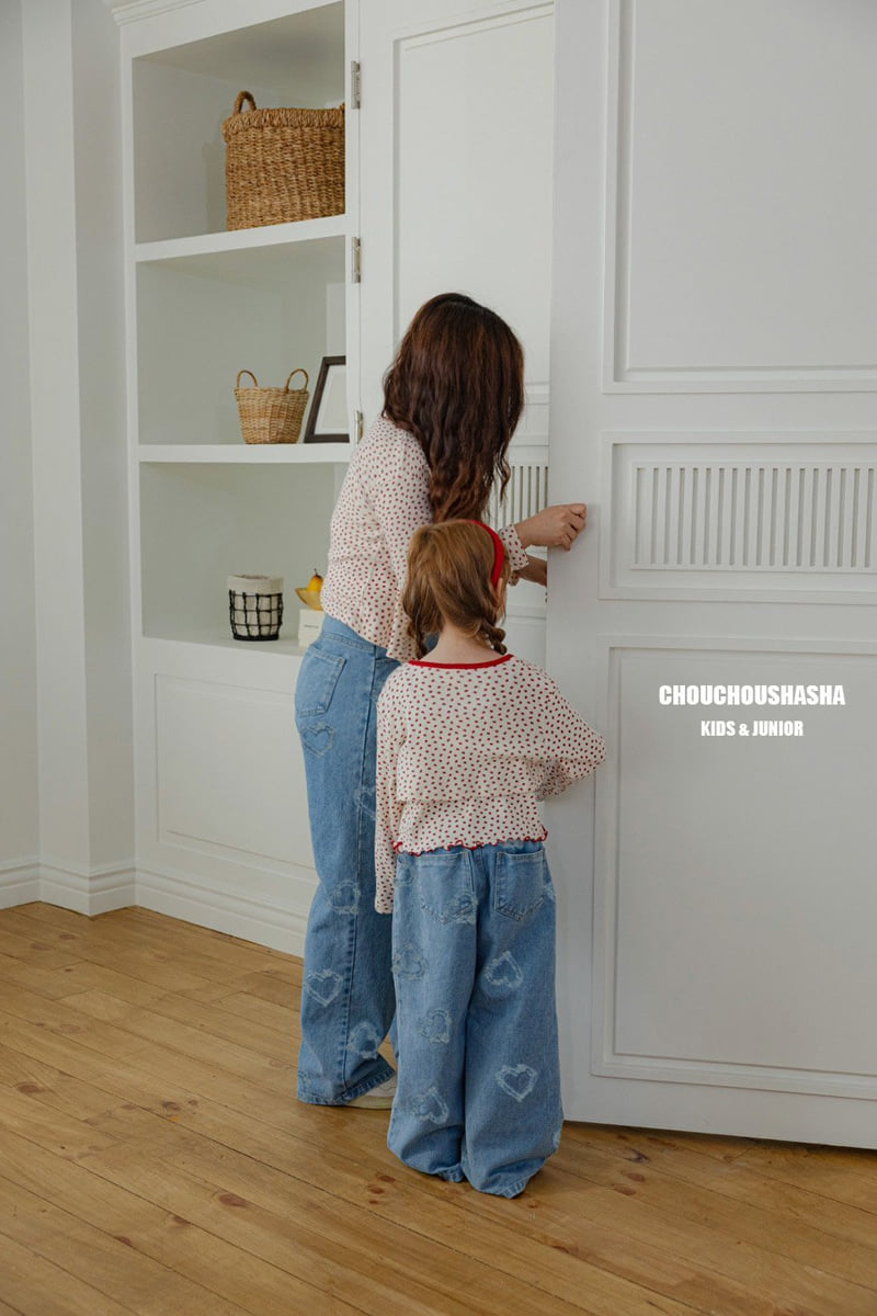 Chouchou Shasha - Korean Children Fashion - #kidsshorts - Lovely Denim Pants MOM - 3