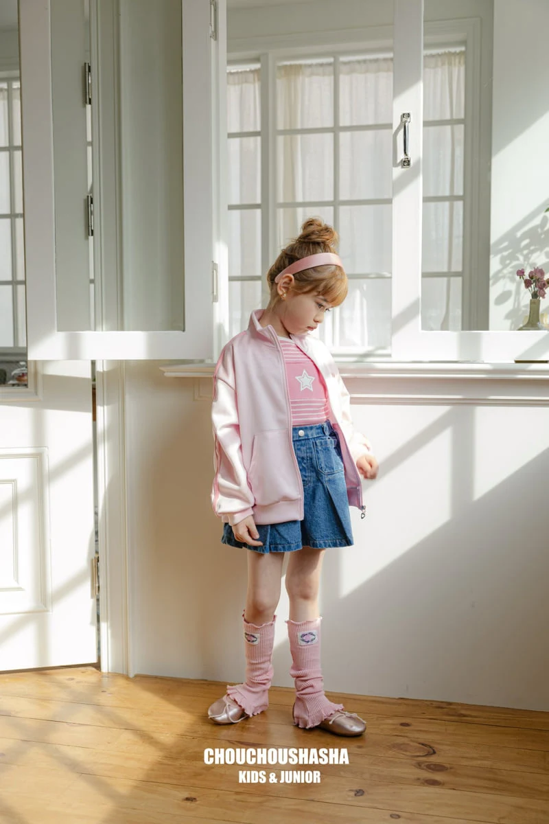 Chouchou Shasha - Korean Children Fashion - #kidsshorts - Denim Pleated Pants - 10