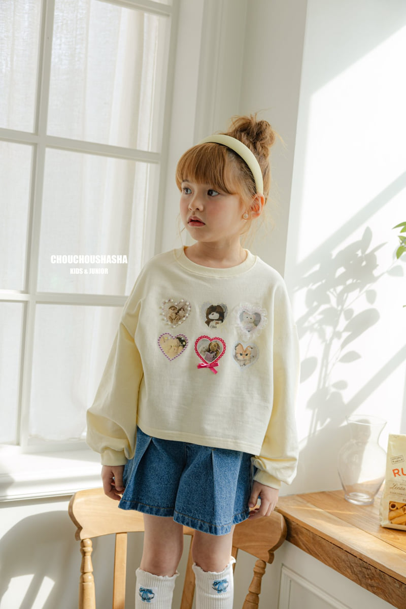 Chouchou Shasha - Korean Children Fashion - #kidsstore - Rosy Sweatshirts Tee - 12