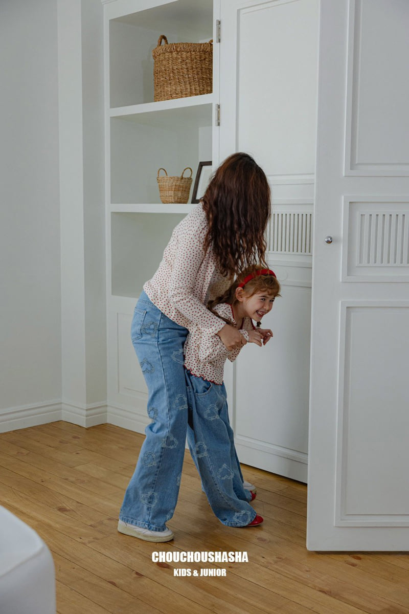 Chouchou Shasha - Korean Children Fashion - #kidsshorts - Lovely Denim Pants MOM - 4