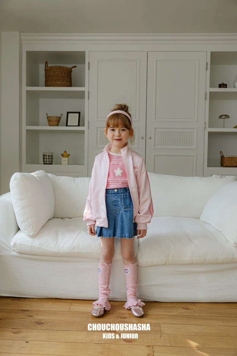 Chouchou Shasha - Korean Children Fashion - #kidzfashiontrend - Denim Pleated Pants - 12