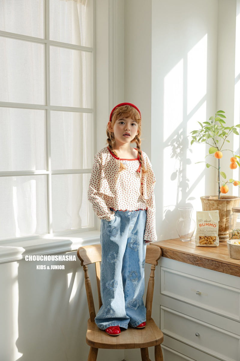 Chouchou Shasha - Korean Children Fashion - #kidzfashiontrend - Lovely Denim Pants - 9