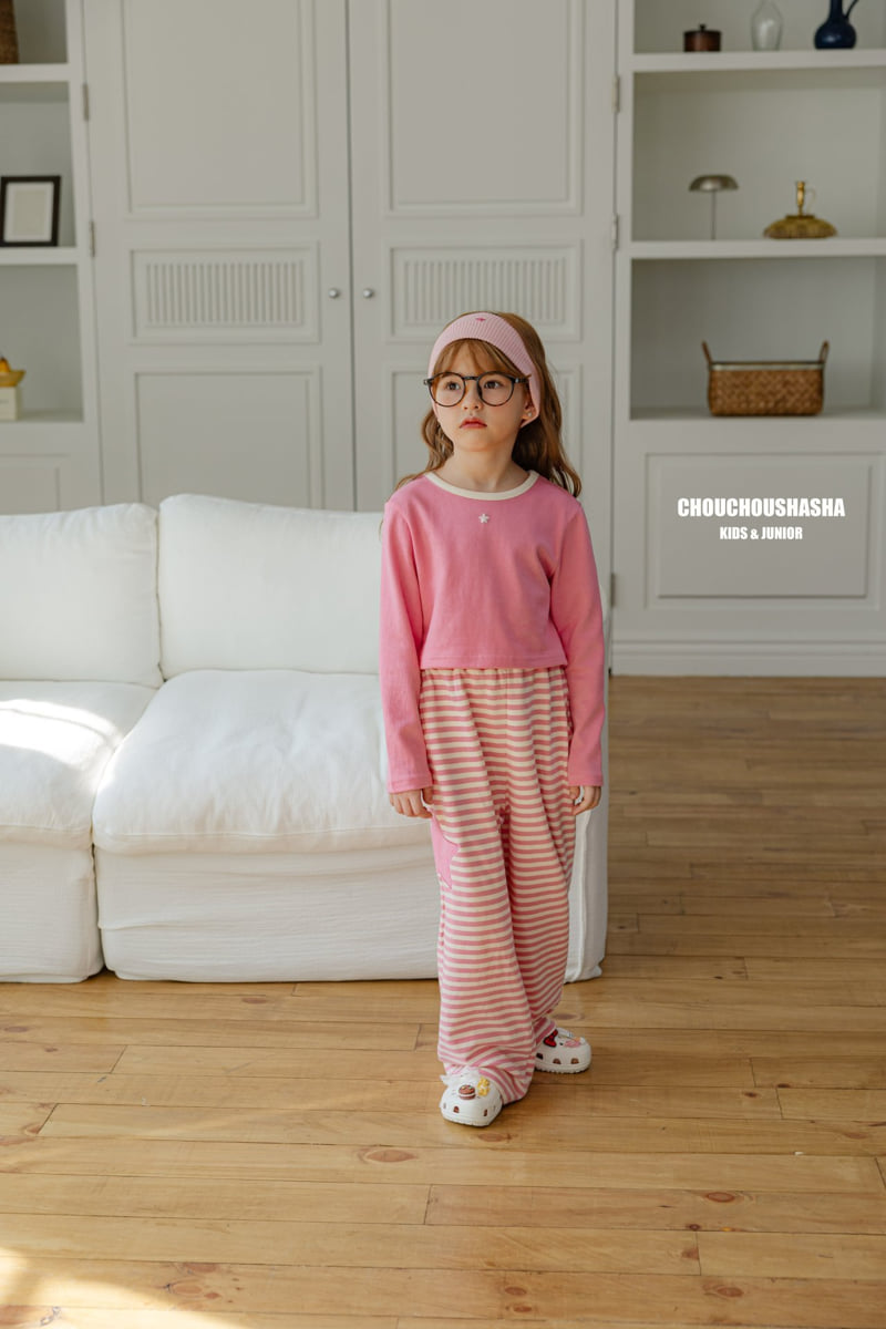 Chouchou Shasha - Korean Children Fashion - #kidzfashiontrend - Star Crop Tee - 6