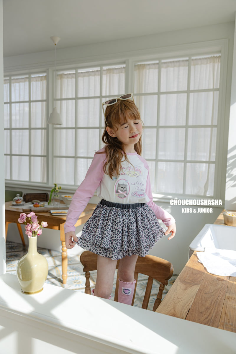 Chouchou Shasha - Korean Children Fashion - #littlefashionista - Leopard Cancan Skirt - 9