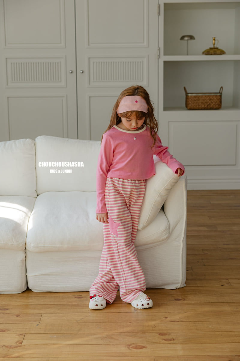 Chouchou Shasha - Korean Children Fashion - #magicofchildhood - Star Crop Tee - 9