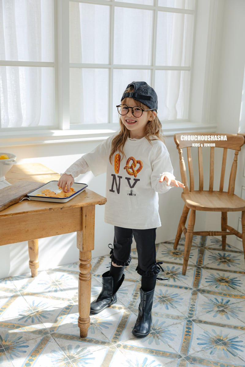 Chouchou Shasha - Korean Children Fashion - #prettylittlegirls - New York Hot Dog Tee - 5