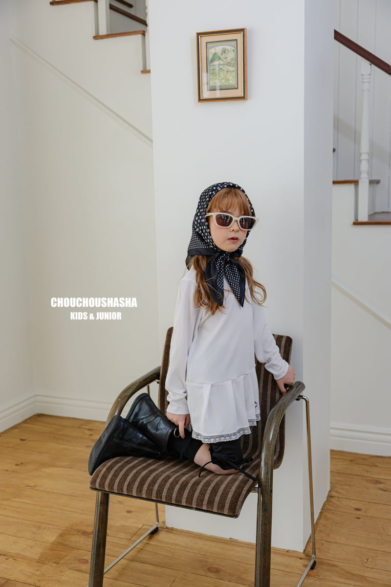 Chouchou Shasha - Korean Children Fashion - #prettylittlegirls - Chou Wrinkle Long Tee - 5