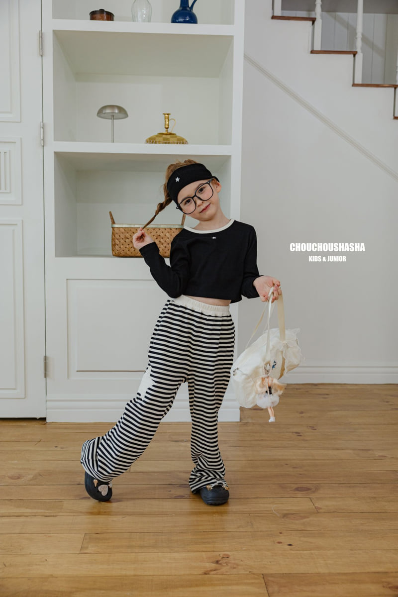 Chouchou Shasha - Korean Children Fashion - #prettylittlegirls - Star Crop Tee - 11