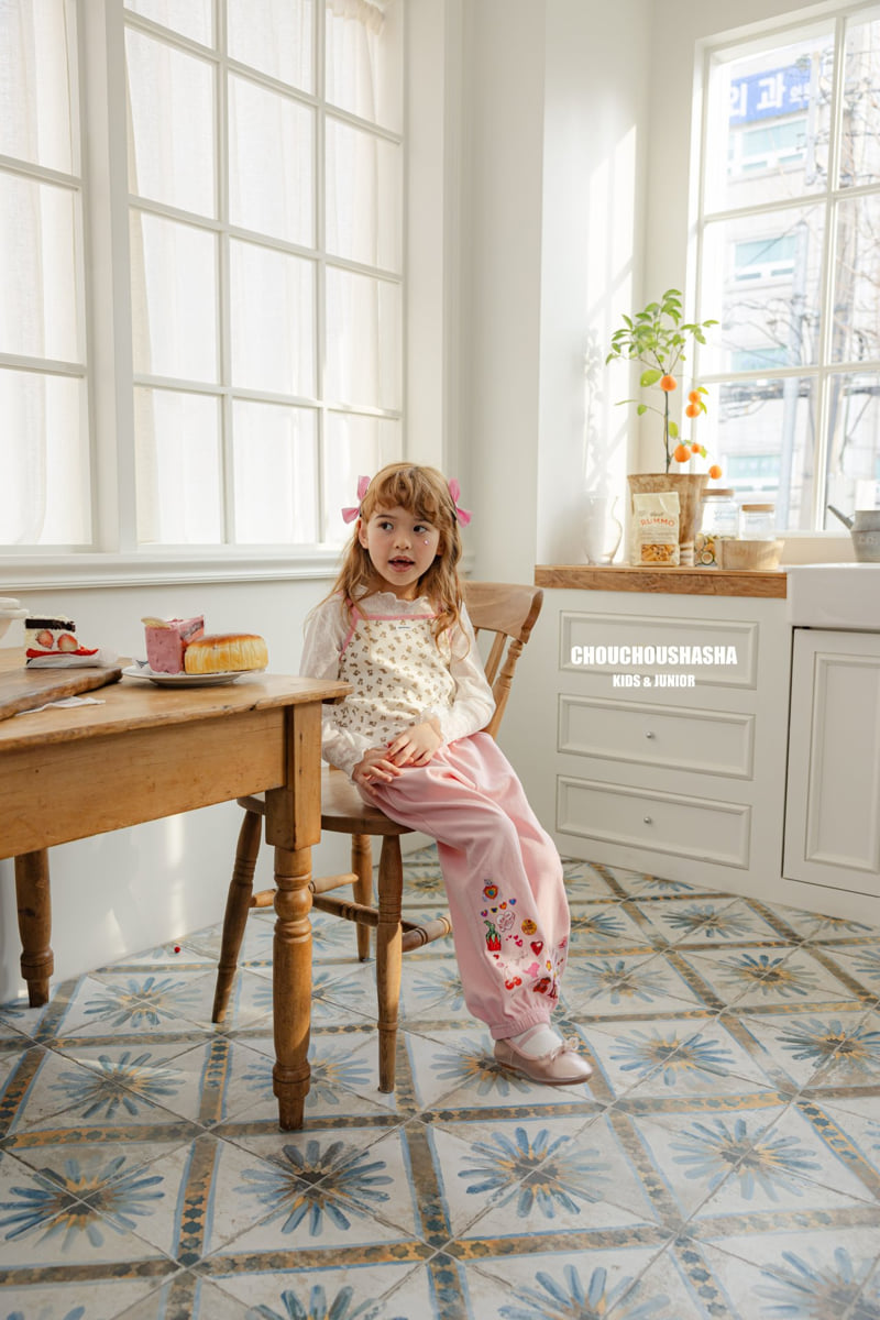 Chouchou Shasha - Korean Children Fashion - #stylishchildhood - Sticker Jogger Pants - 7