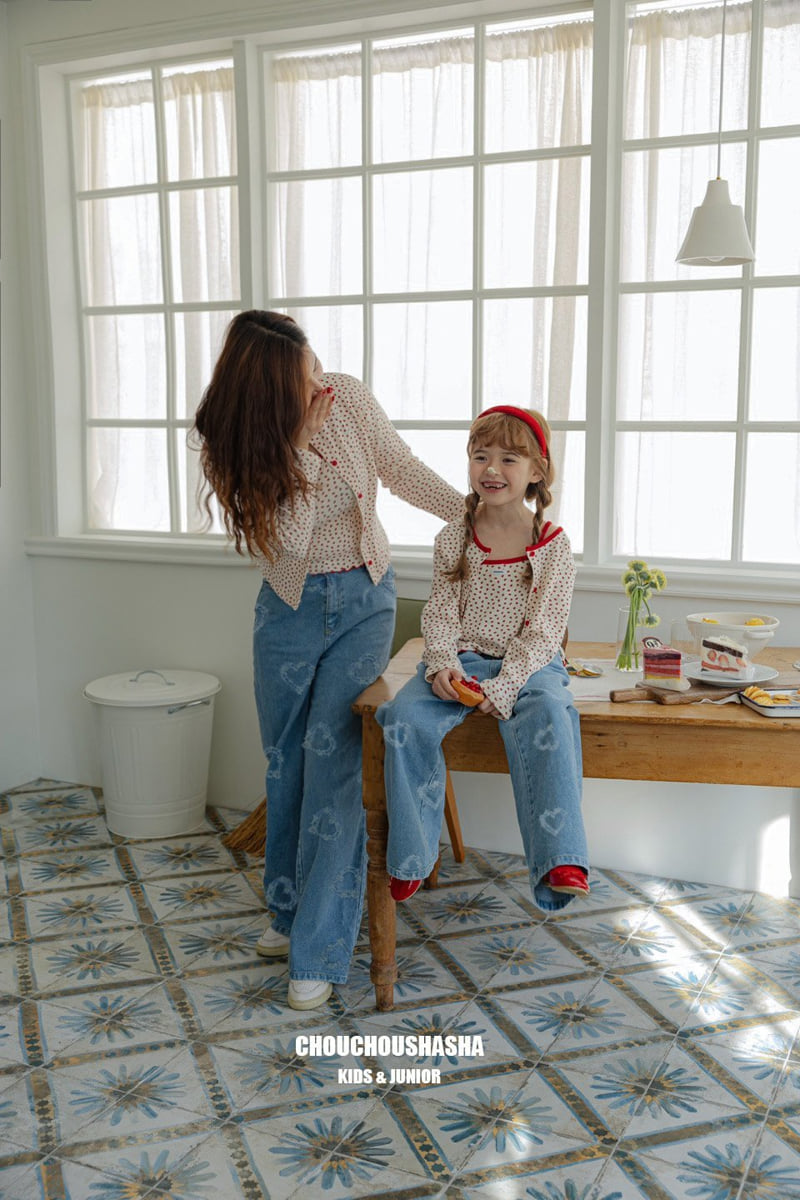 Chouchou Shasha - Korean Children Fashion - #todddlerfashion - Lovely Denim Pants MOM - 11