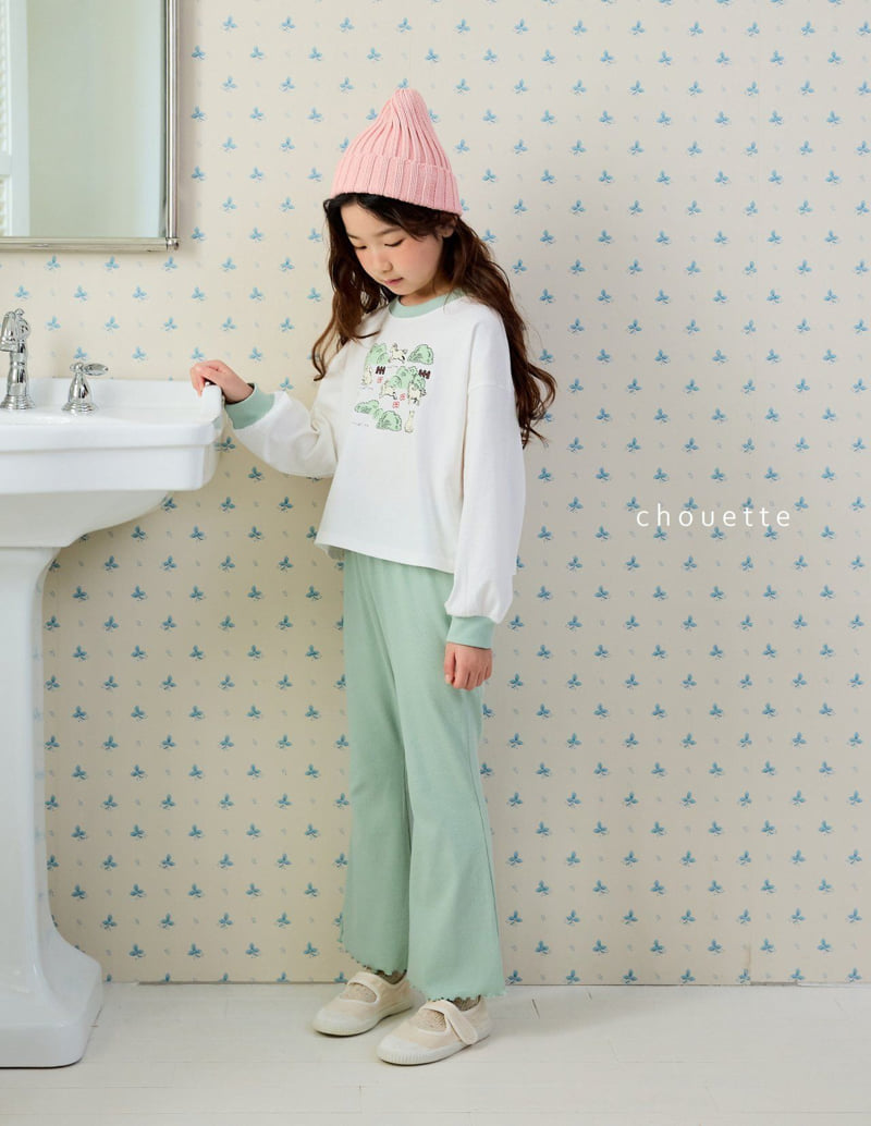 Chouette - Korean Children Fashion - #childofig - Leaved Flare Pants - 7