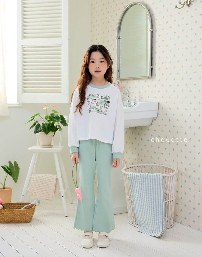 Chouette - Korean Children Fashion - #childrensboutique - Leaved Flare Pants - 8