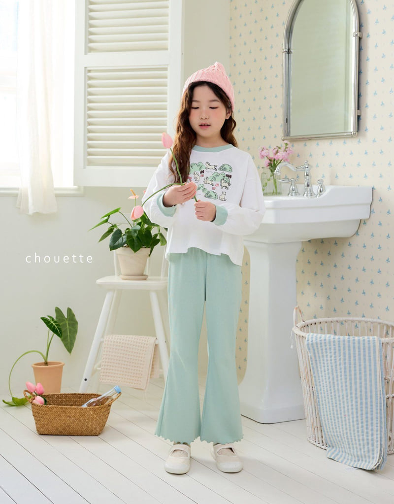 Chouette - Korean Children Fashion - #designkidswear - Leaved Flare Pants - 9