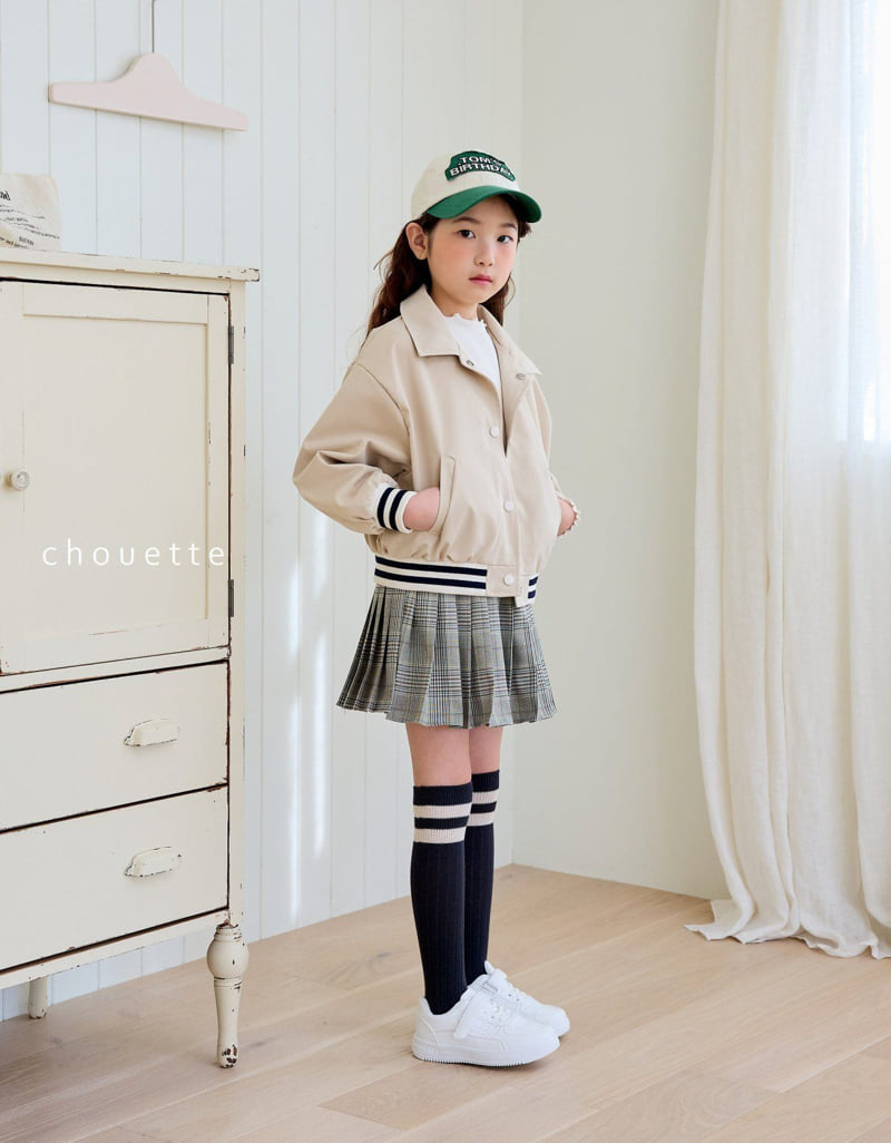 Chouette - Korean Children Fashion - #fashionkids - Varsity Collar Jumper - 9