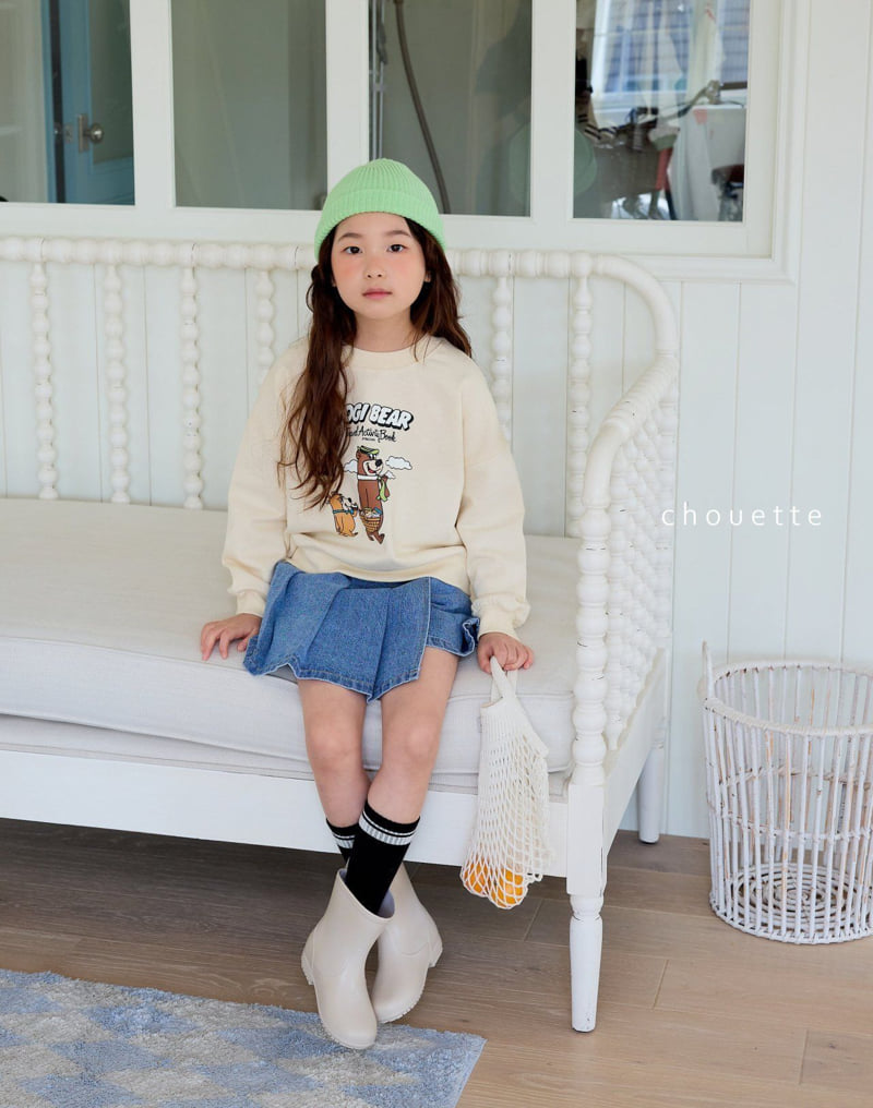 Chouette - Korean Children Fashion - #kidsshorts - Bear Picnic Sweatshirts - 11