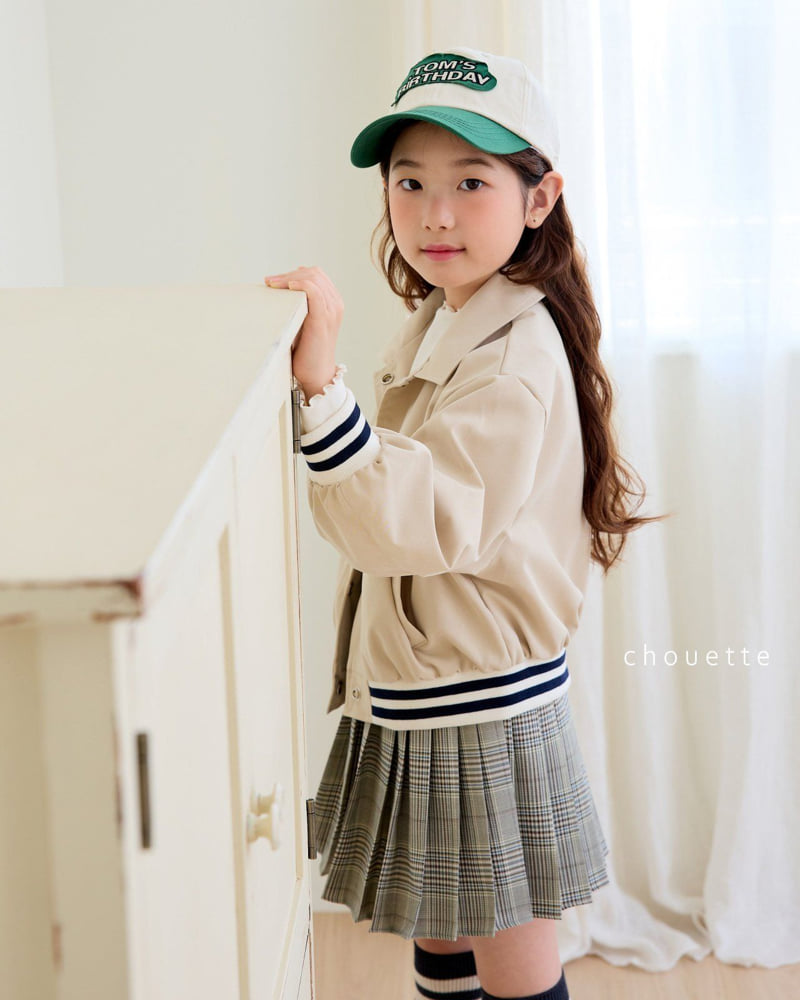 Chouette - Korean Children Fashion - #kidsshorts - Varsity Collar Jumper - 10